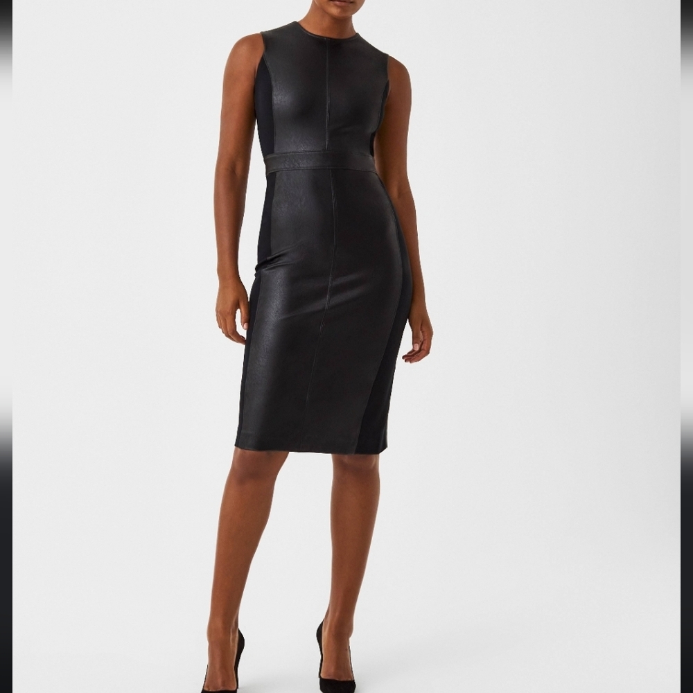 NWT SPANX luxe black sheath dress size medium